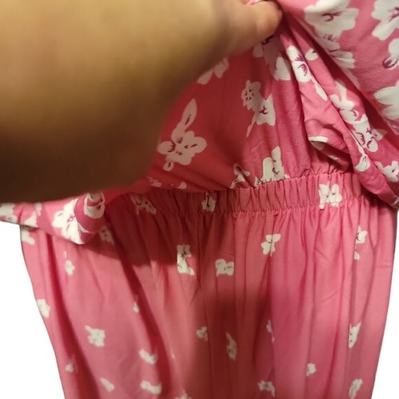 Floral Pink Strapless Romper 4XL NWOT - Picture 5 of 6